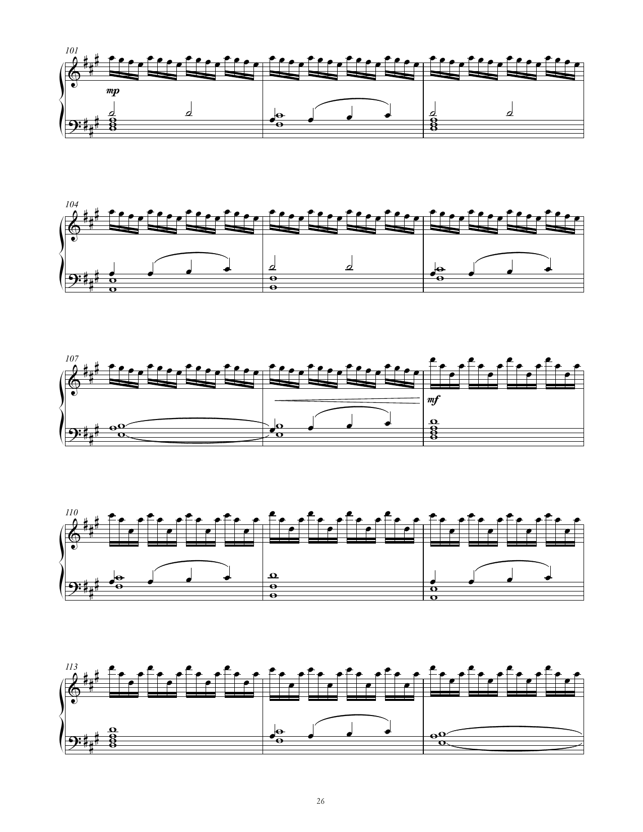 Ludovico Einaudi Santiago sheet music notes and chords arranged for Piano Solo