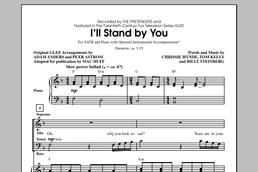 Mac Huff I'll Stand By You sheet music notes and chords arranged for SAB Choir