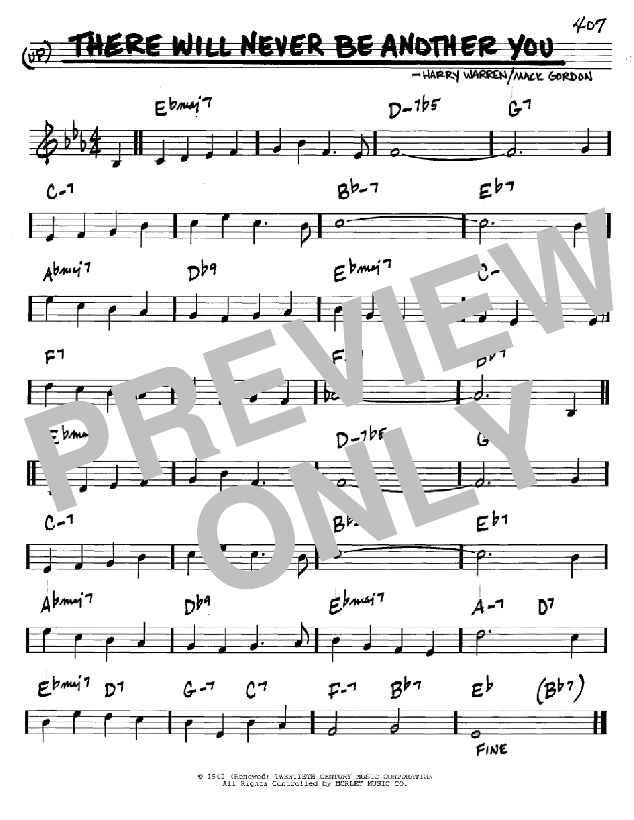 Mack Gordon There Will Never Be Another You sheet music notes and chords arranged for Banjo Tab
