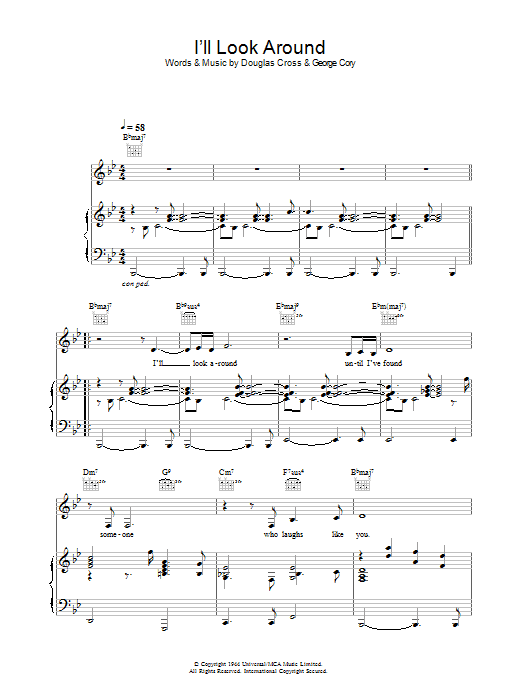Madeleine Peyroux I'll Look Around sheet music notes and chords arranged for Piano, Vocal & Guitar Chords