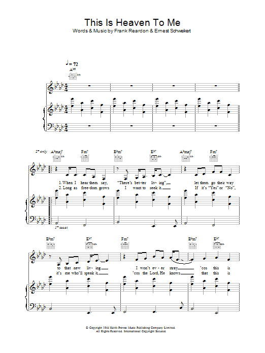 Madeleine Peyroux This Is Heaven To Me sheet music notes and chords arranged for Piano, Vocal & Guitar Chords