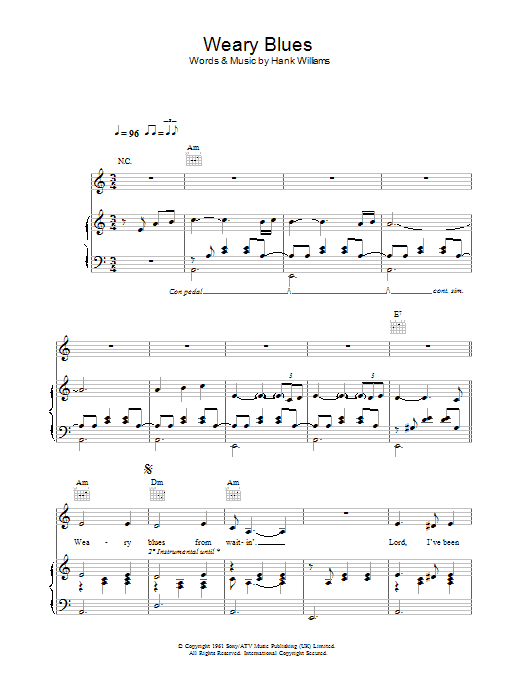 Madeleine Peyroux Weary Blues sheet music notes and chords arranged for Piano, Vocal & Guitar Chords