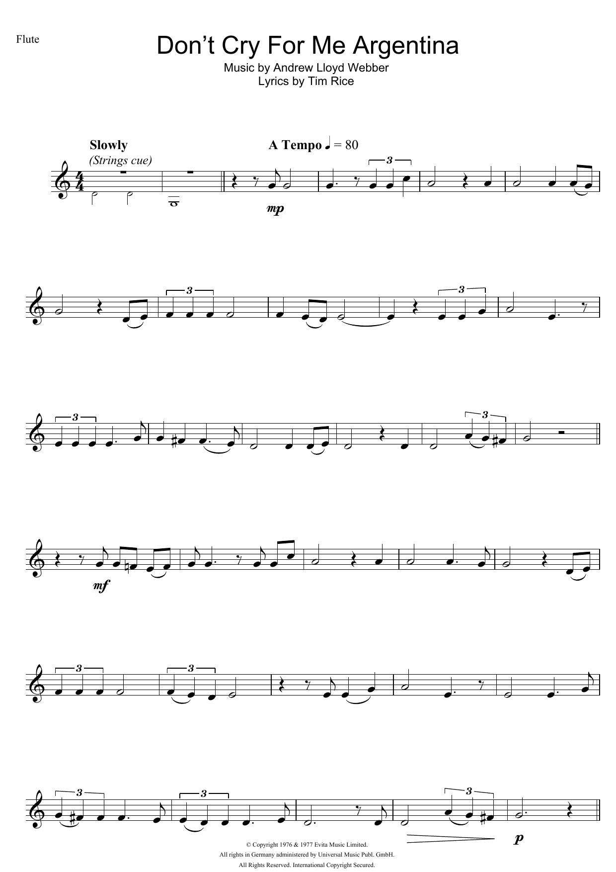 Madonna Don't Cry For Me Argentina (from Evita) sheet music notes and chords arranged for Lead Sheet / Fake Book