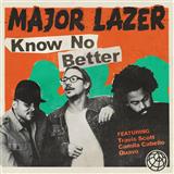 Major Lazer 'Know No Better (featuring Camila Cabello)' Piano, Vocal & Guitar Chords