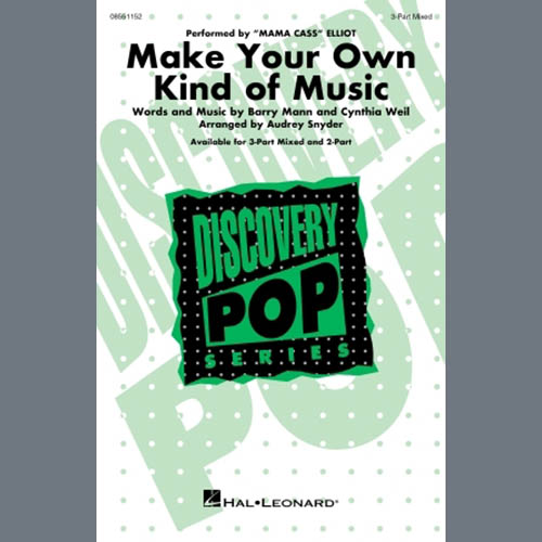 Easily Download Mama Cass Elliot Printable PDF piano music notes, guitar tabs for  2-Part Choir. Transpose or transcribe this score in no time - Learn how to play song progression.