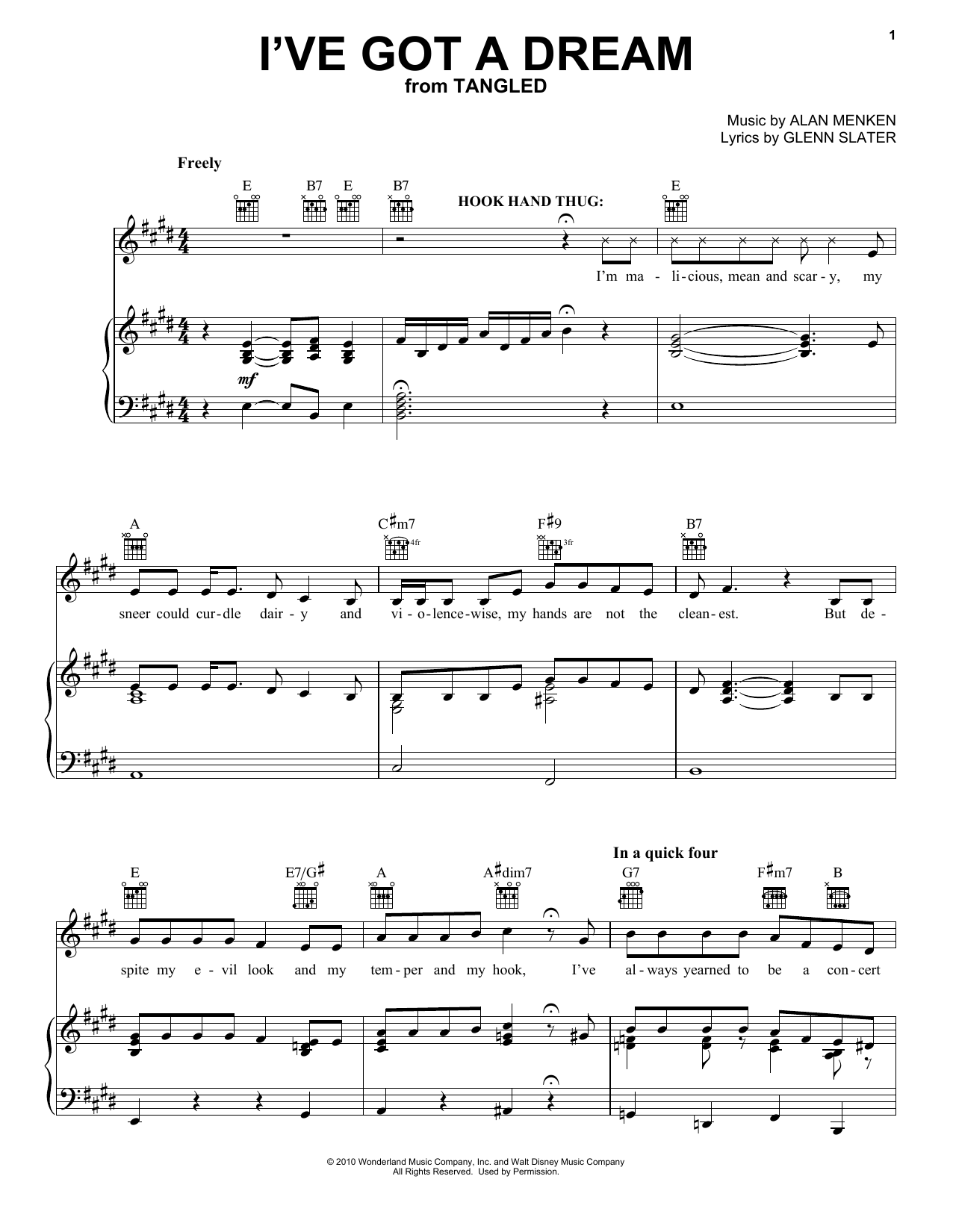 Mandy Moore I've Got A Dream (from Tangled) sheet music notes and chords arranged for Bells Solo