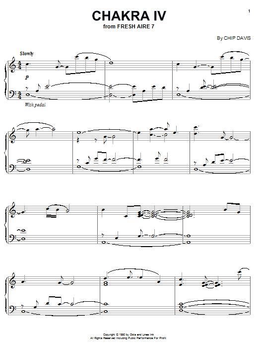 Mannheim Steamroller Chakra IV sheet music notes and chords arranged for Piano Solo