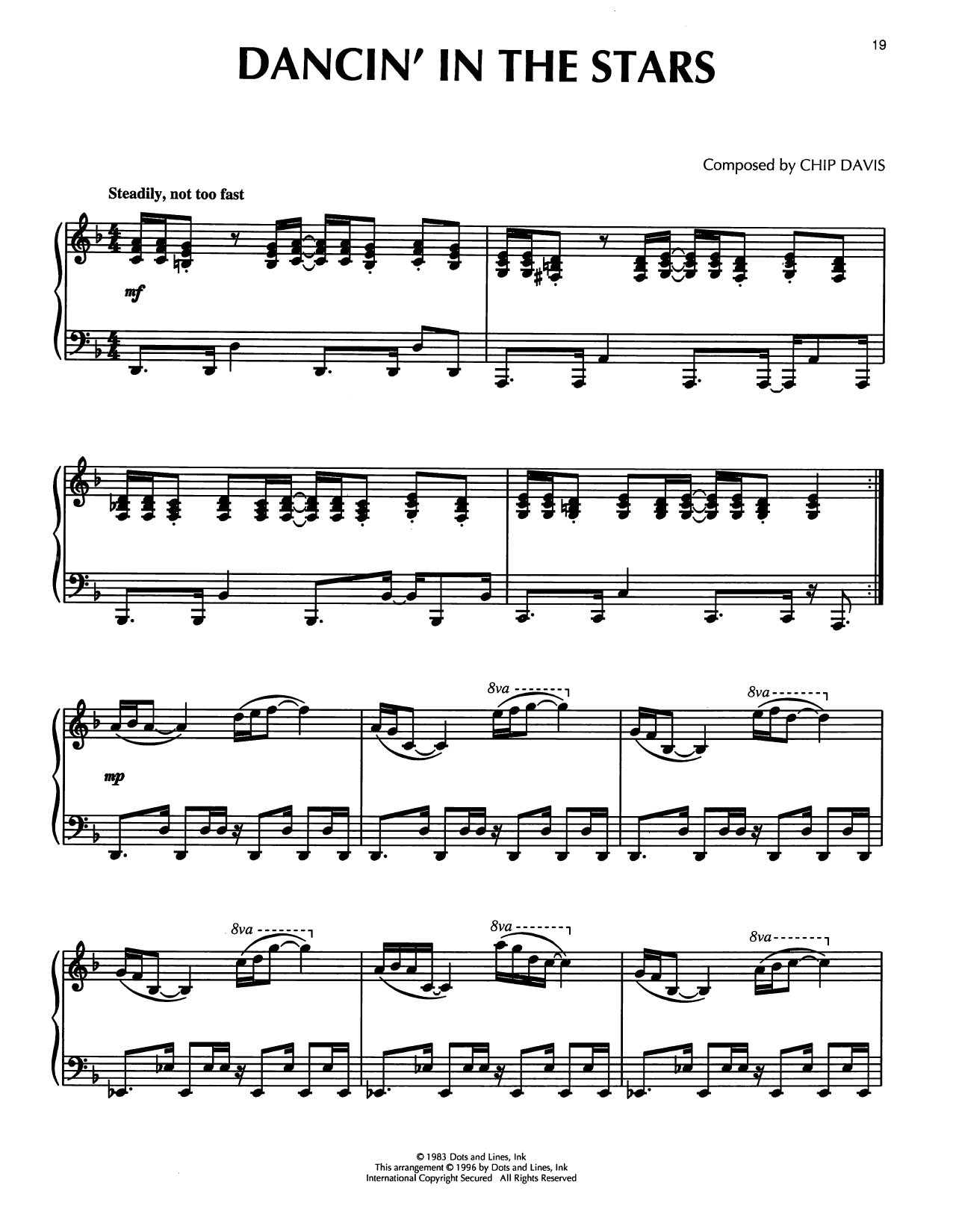 Mannheim Steamroller Dancin' In The Stars sheet music notes and chords arranged for Piano Solo