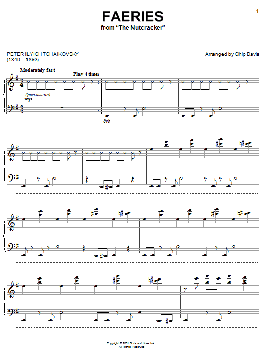 Mannheim Steamroller Faeries (Dance Of The Sugar Plum Fairies) sheet music notes and chords arranged for Piano Solo