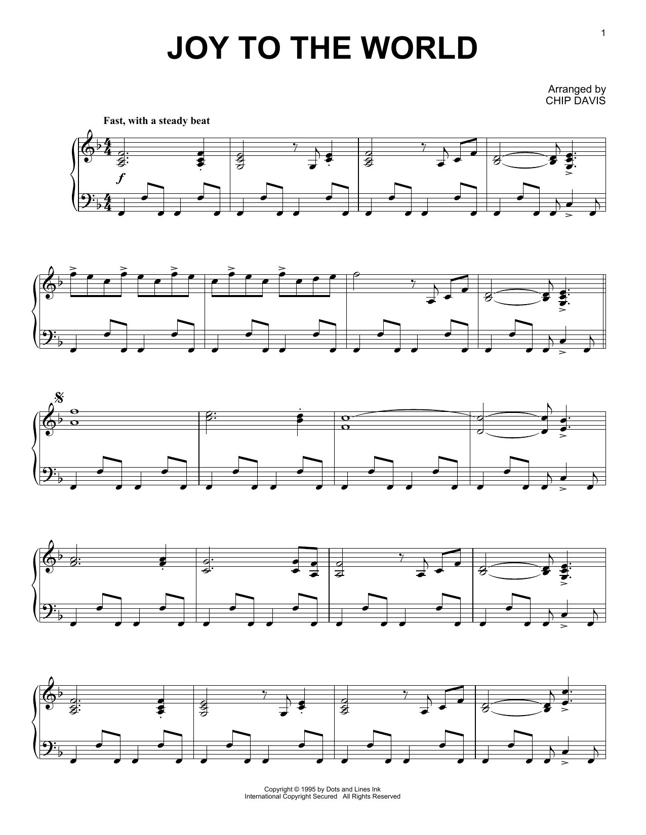 Mannheim Steamroller Joy To The World sheet music notes and chords arranged for Piano Solo