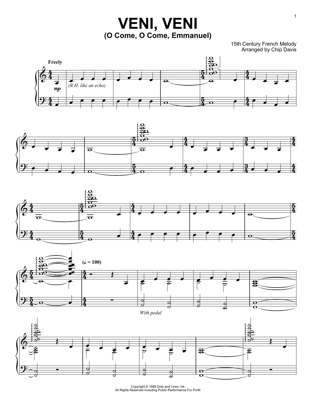 Mannheim Steamroller O Come, O Come, Emmanuel sheet music notes and chords arranged for Piano Solo