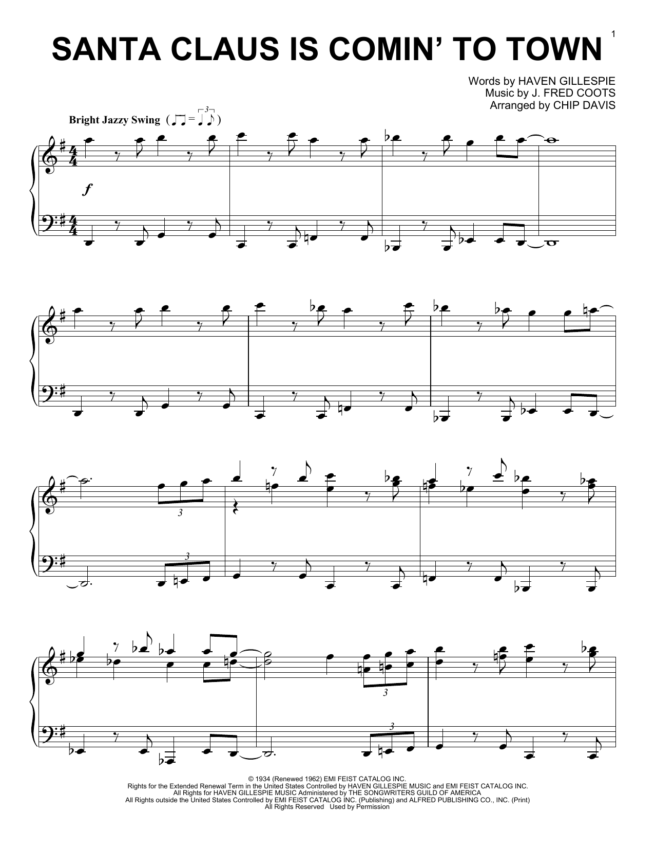 Mannheim Steamroller Santa Claus Is Comin' To Town sheet music notes and chords arranged for Piano Solo