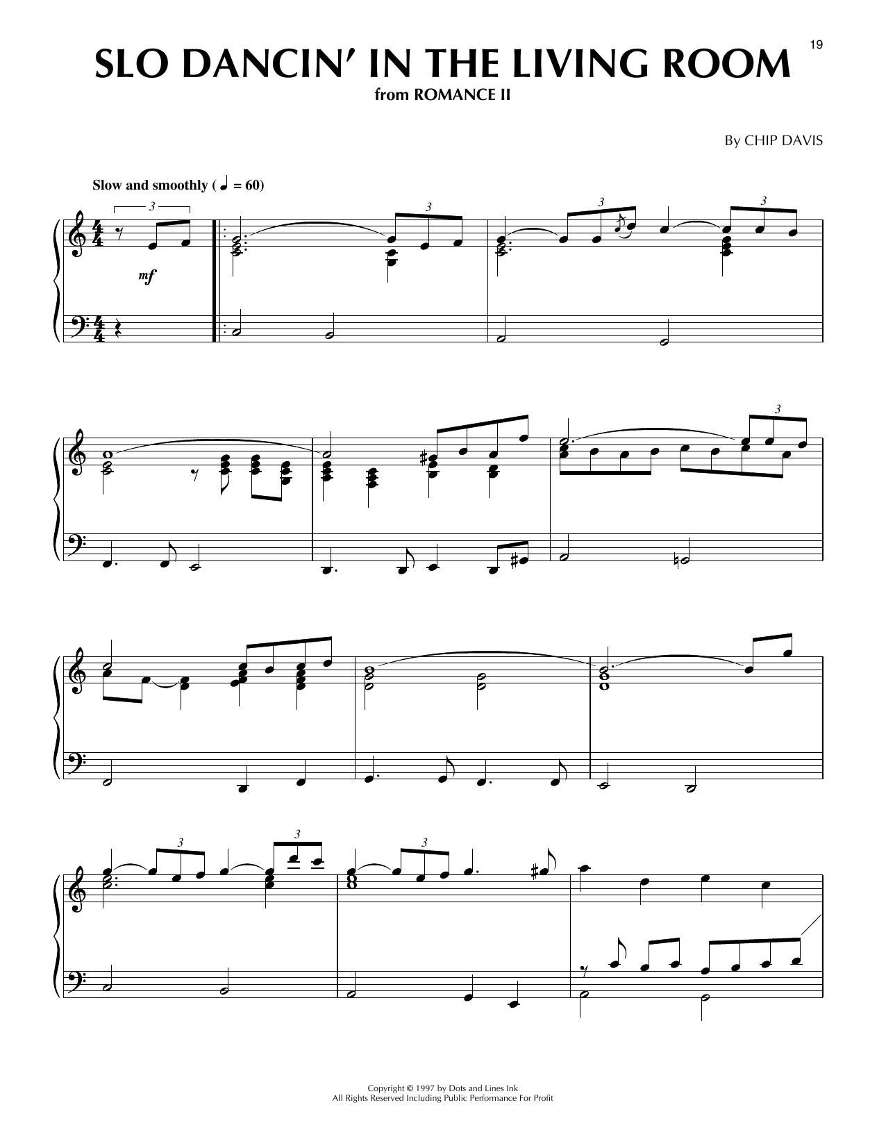 Mannheim Steamroller Slo Dancin' In The Living Room sheet music notes and chords arranged for Piano Solo