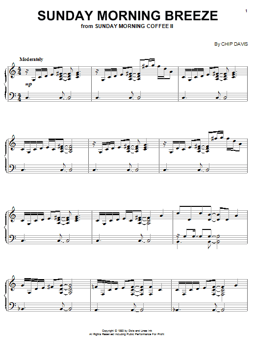 Mannheim Steamroller Sunday Morning Breeze sheet music notes and chords arranged for Piano Solo