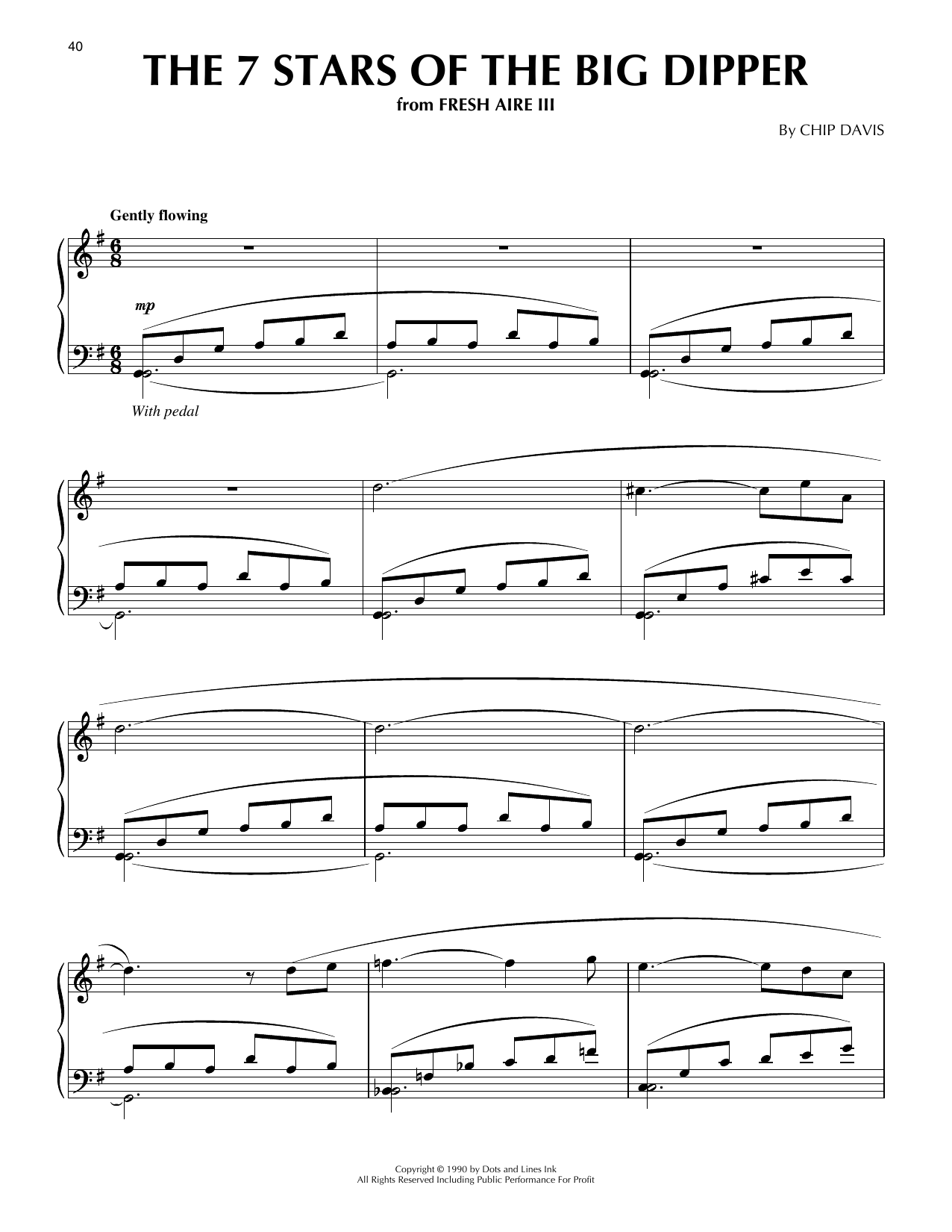 Mannheim Steamroller The 7 Stars Of The Big Dipper sheet music notes and chords arranged for Piano Solo