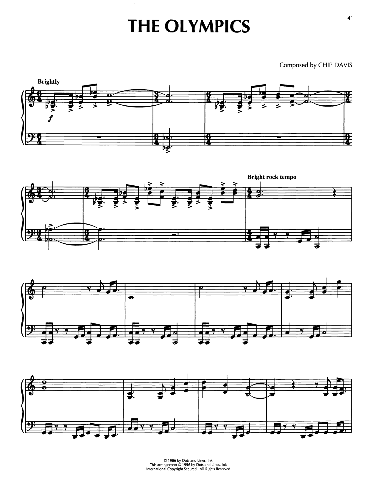 Mannheim Steamroller The Olympics sheet music notes and chords arranged for Piano Solo