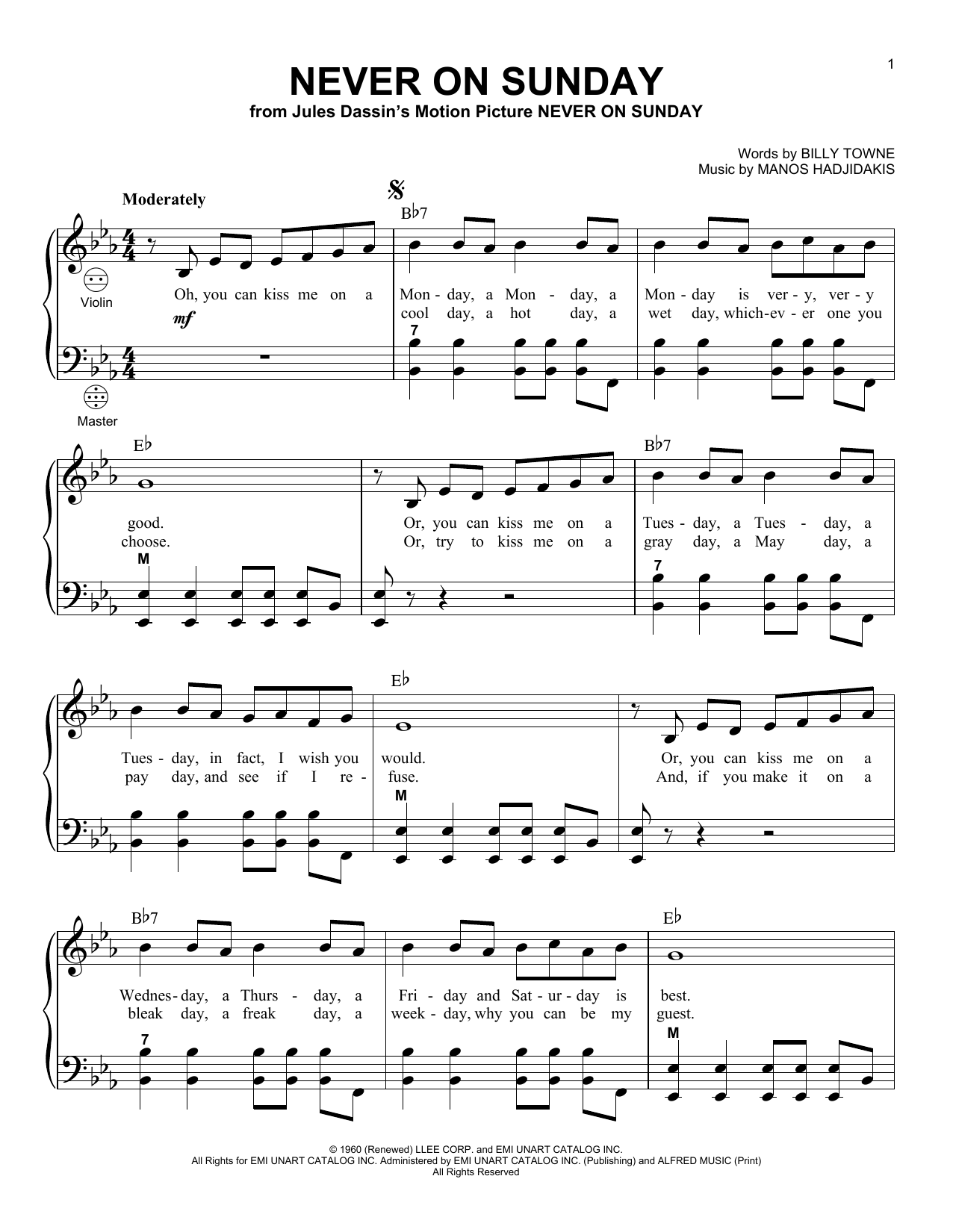 Gary Meisner Never On Sunday sheet music notes and chords arranged for Accordion