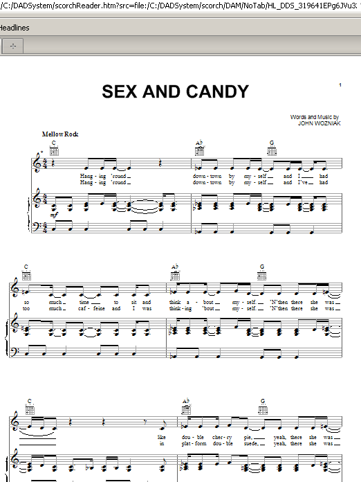 Marcy Playground Sex And Candy sheet music notes and chords arranged for Drum Chart