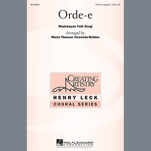 Easily Download Maria Theresa Vizconde-Roldan Printable PDF piano music notes, guitar tabs for  3-Part Treble Choir. Transpose or transcribe this score in no time - Learn how to play song progression.