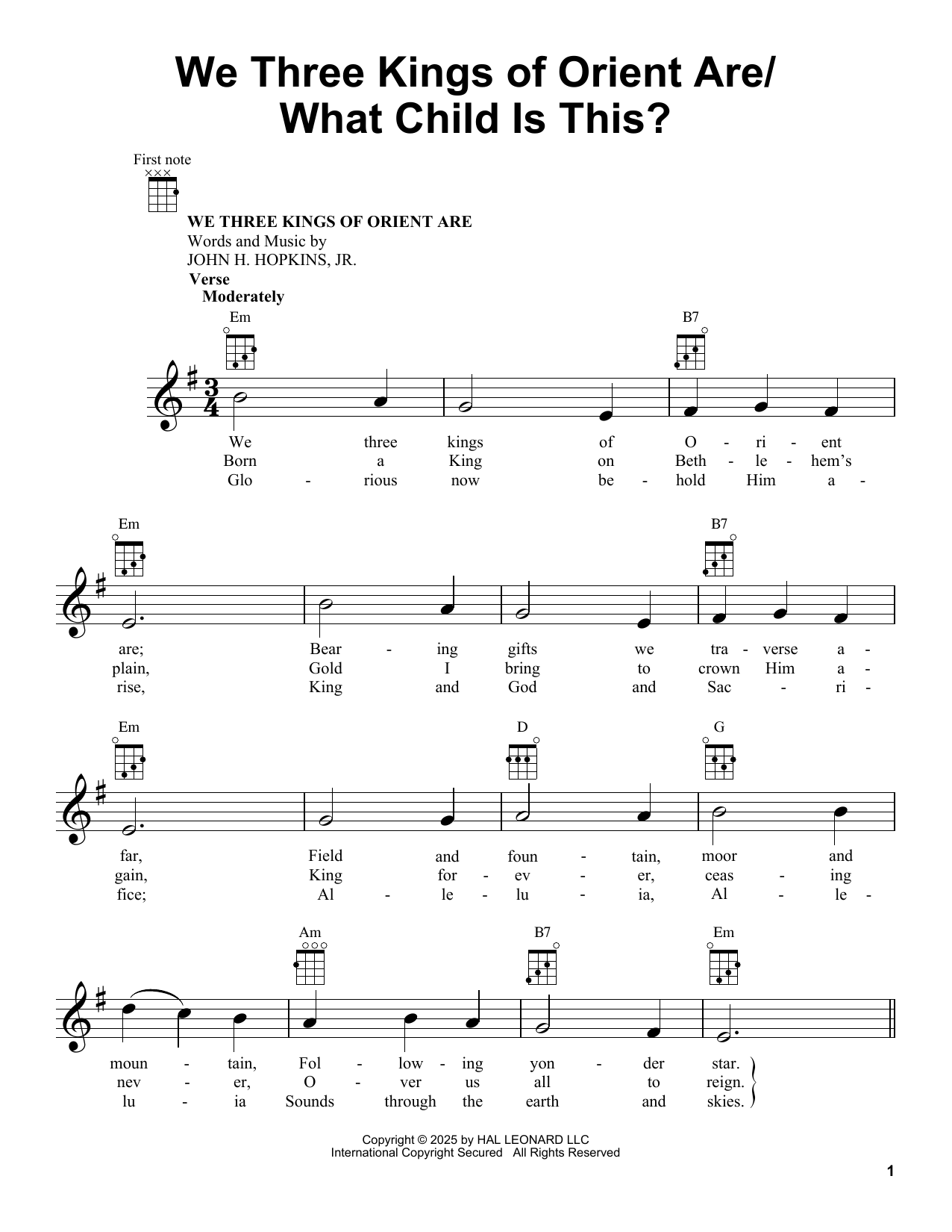 Mark Carlstein (arr.) We Three Kings Of Orient Are with What Child Is This? sheet music notes and chords arranged for Lead Sheet / Fake Book