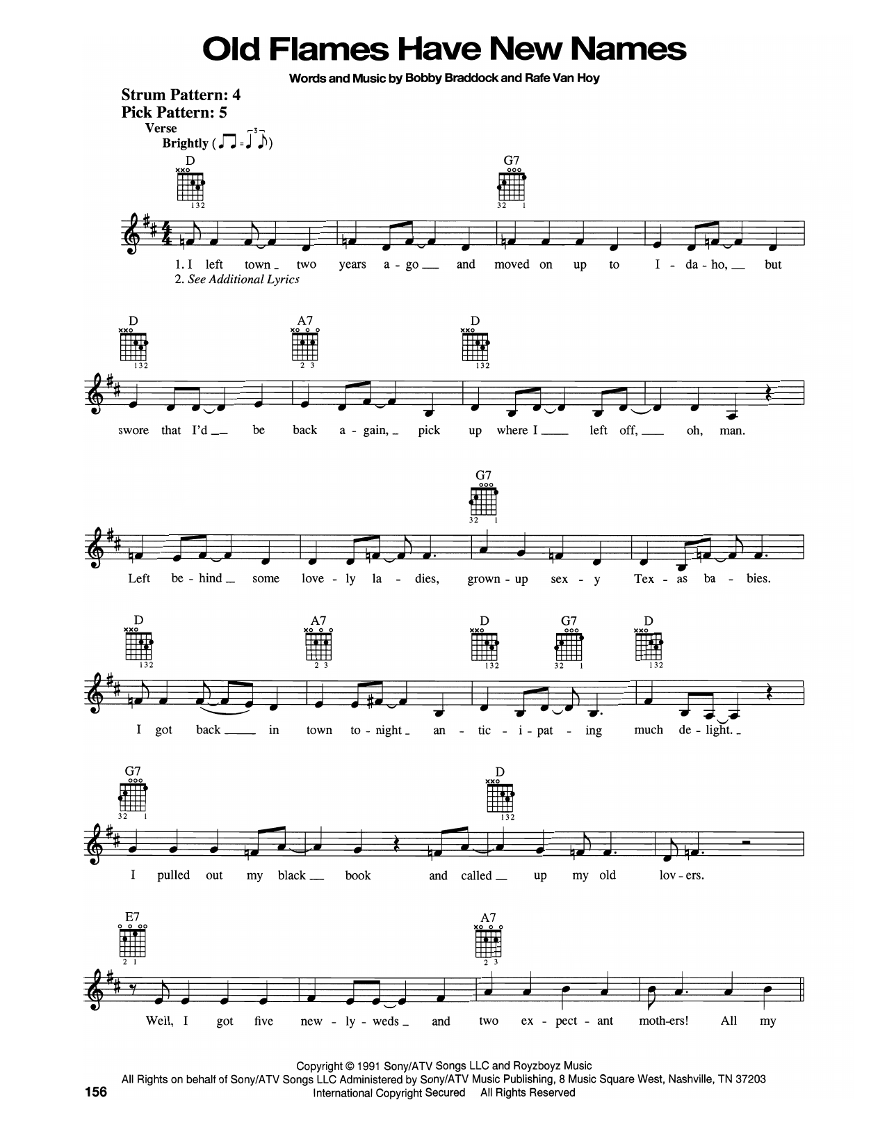 Mark Chesnutt Old Flames Have New Names sheet music notes and chords arranged for Easy Guitar