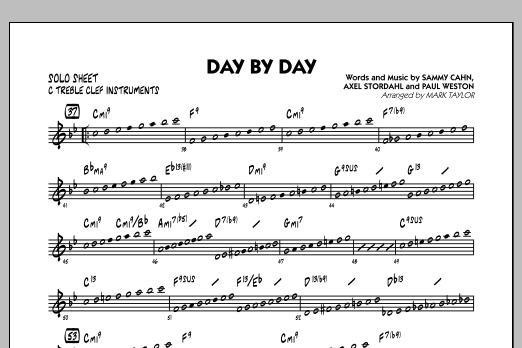 Mark Taylor Day by Day - C Solo Sheet sheet music notes and chords arranged for Jazz Ensemble