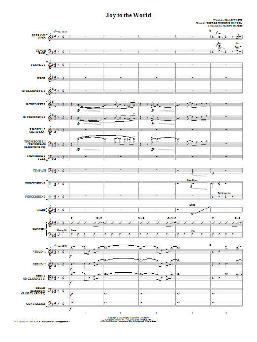Marty Hamby We Come With Joy Orchestration - Full Score sheet music notes and chords arranged for Choir Instrumental Pak