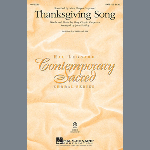 Easily Download Mary Chapin Carpenter Printable PDF piano music notes, guitar tabs for  SATB Choir. Transpose or transcribe this score in no time - Learn how to play song progression.