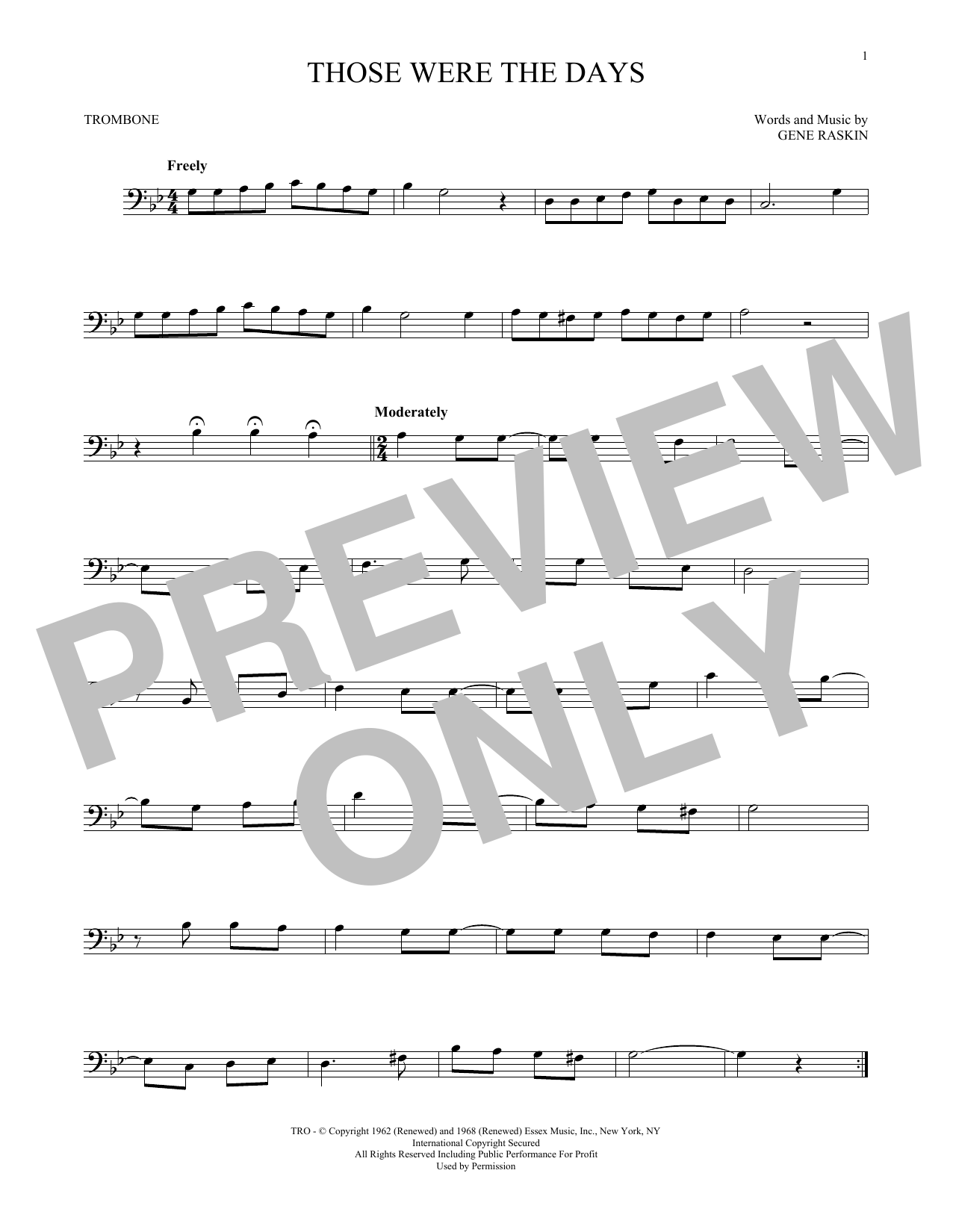 Mary Hopkins Those Were The Days sheet music notes and chords arranged for Alto Sax Solo