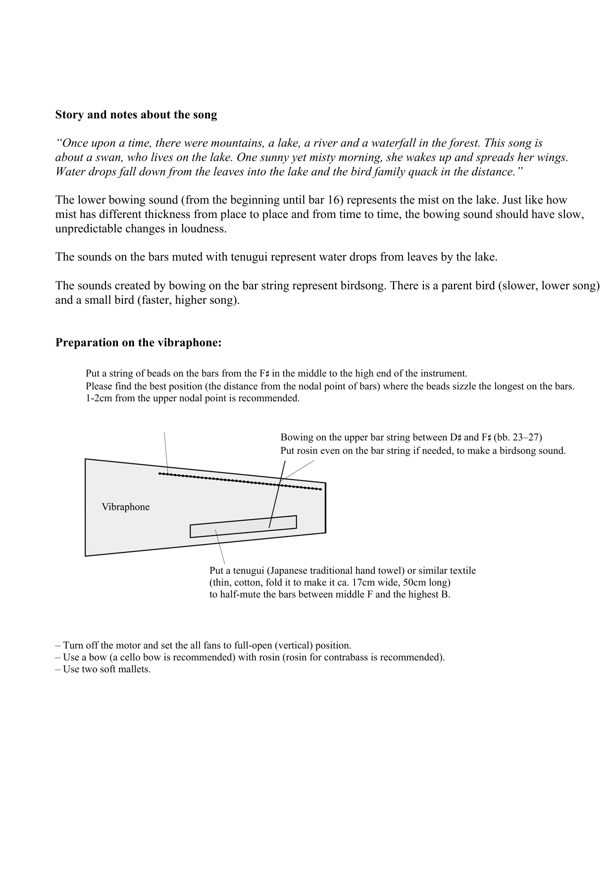 Masayoshi Fujita Swan And Morning Dews sheet music notes and chords arranged for Percussion Solo