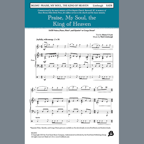 Easily Download Matt Limbaugh Printable PDF piano music notes, guitar tabs for  SATB Choir. Transpose or transcribe this score in no time - Learn how to play song progression.