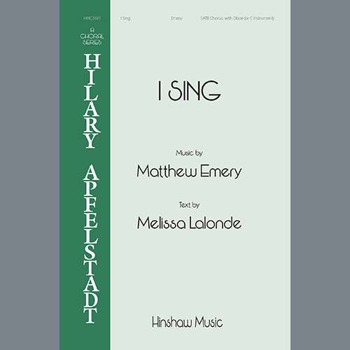 Easily Download Matthew Emery Printable PDF piano music notes, guitar tabs for  SATB Choir. Transpose or transcribe this score in no time - Learn how to play song progression.