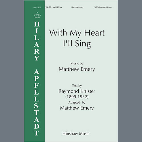 Easily Download Matthew Emery Printable PDF piano music notes, guitar tabs for  SATB Choir. Transpose or transcribe this score in no time - Learn how to play song progression.