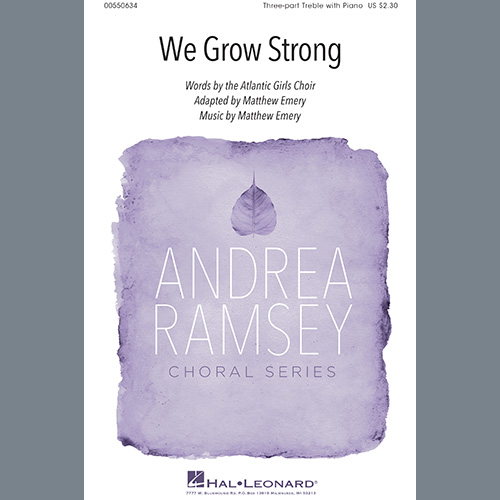 Matthew Emery 'We Grow Strong' 3-Part Mixed Choir