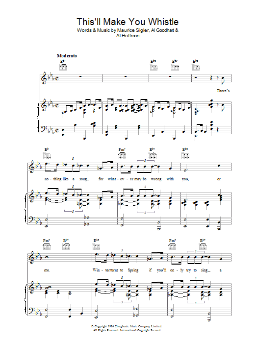Maurice Sigler This'll Make You Whistle sheet music notes and chords arranged for Piano, Vocal & Guitar Chords