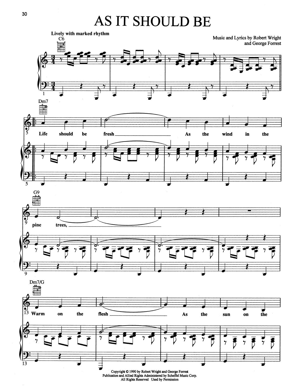 Maury Yeston As It Should Be (from Grand Hotel: The Musical) sheet music notes and chords arranged for Piano, Vocal & Guitar Chords (Right-Hand Melody)