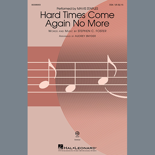 Easily Download Mavis Staples Printable PDF piano music notes, guitar tabs for  SSA Choir. Transpose or transcribe this score in no time - Learn how to play song progression.