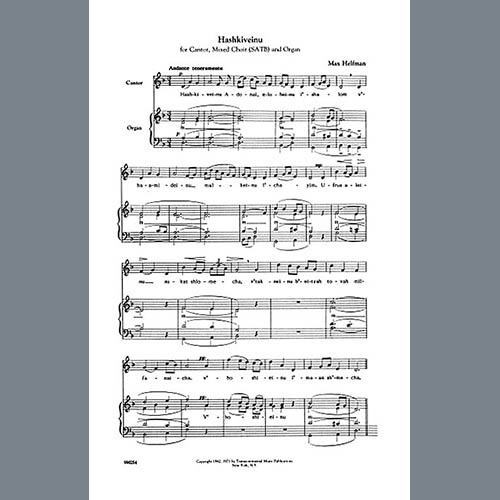Easily Download Max Helfman Printable PDF piano music notes, guitar tabs for  SATB Choir. Transpose or transcribe this score in no time - Learn how to play song progression.