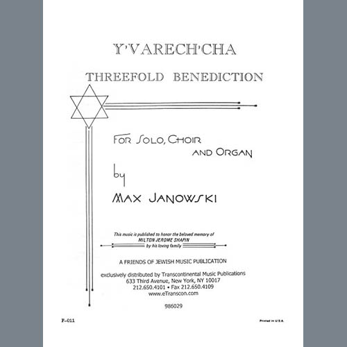 Easily Download Max Janowski Printable PDF piano music notes, guitar tabs for  SATB Choir. Transpose or transcribe this score in no time - Learn how to play song progression.