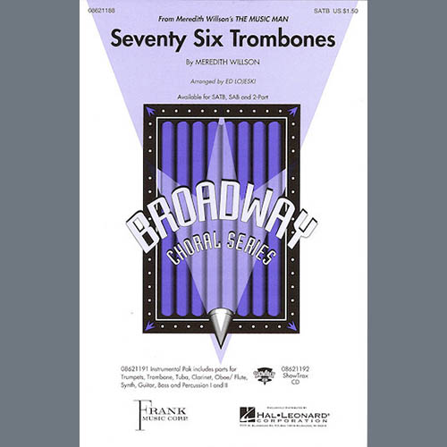 Easily Download Meredith Willson Printable PDF piano music notes, guitar tabs for  SATB Choir. Transpose or transcribe this score in no time - Learn how to play song progression.