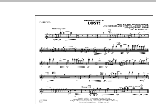 Michael Brown Lost! - Flute/Piccolo sheet music notes and chords arranged for Marching Band