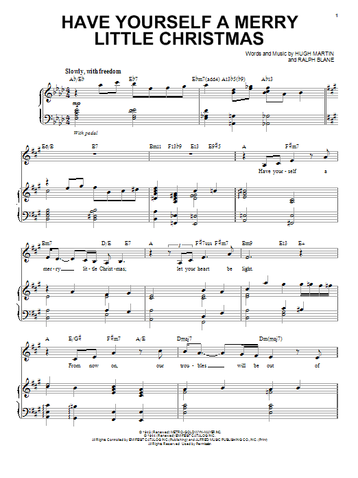 Michael Bublé Have Yourself A Merry Little Christmas sheet music notes and chords arranged for Pro Vocal