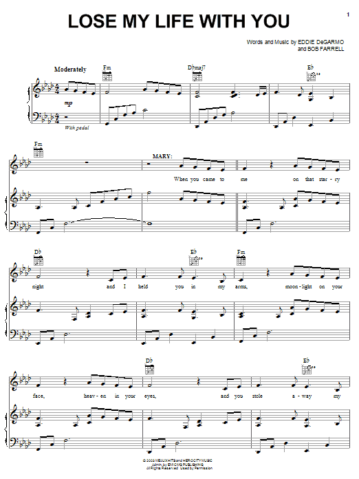 Michael Tait Lose My Life With You sheet music notes and chords arranged for Piano, Vocal & Guitar Chords (Right-Hand Melody)