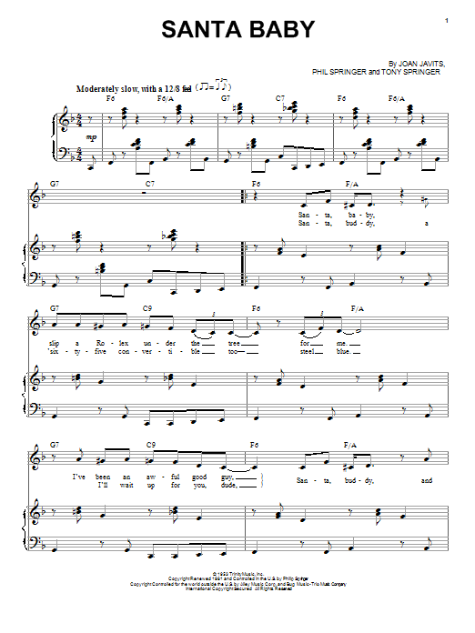Michael Bublé Santa Baby sheet music notes and chords. Download Printable PDF.