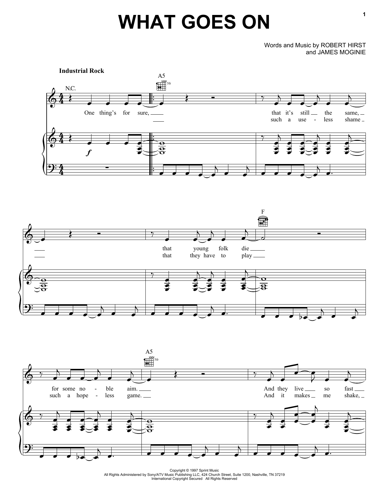 Midnight Oil What Goes On sheet music notes and chords arranged for Piano, Vocal & Guitar Chords (Right-Hand Melody)