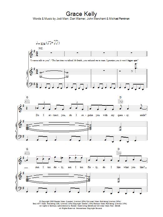 Mika Grace Kelly sheet music notes and chords arranged for Ukulele Chords/Lyrics