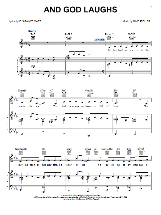 Mike Stoller And God Laughs sheet music notes and chords arranged for Piano, Vocal & Guitar Chords (Right-Hand Melody)