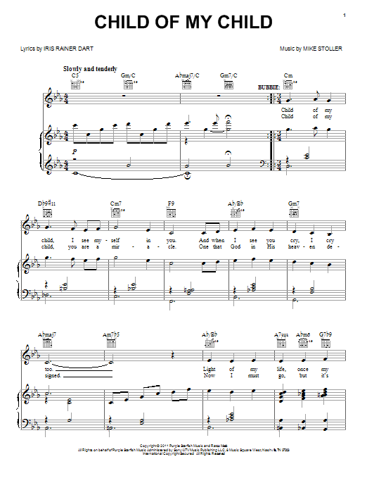 Mike Stoller Child Of My Child sheet music notes and chords arranged for Piano, Vocal & Guitar Chords (Right-Hand Melody)