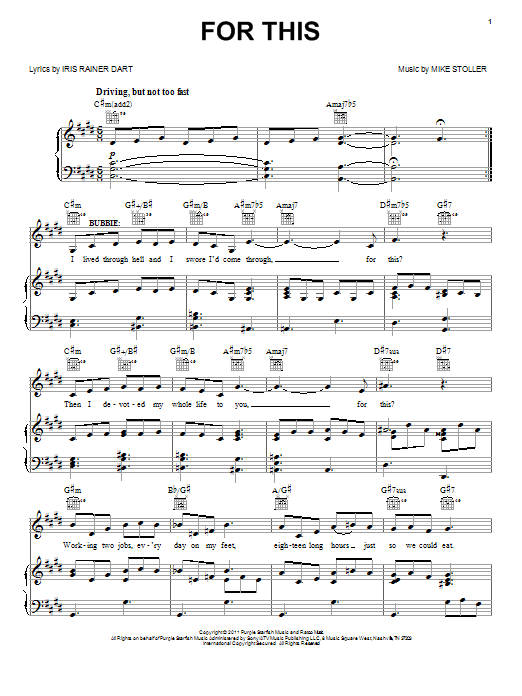 Mike Stoller For This sheet music notes and chords arranged for Piano, Vocal & Guitar Chords (Right-Hand Melody)