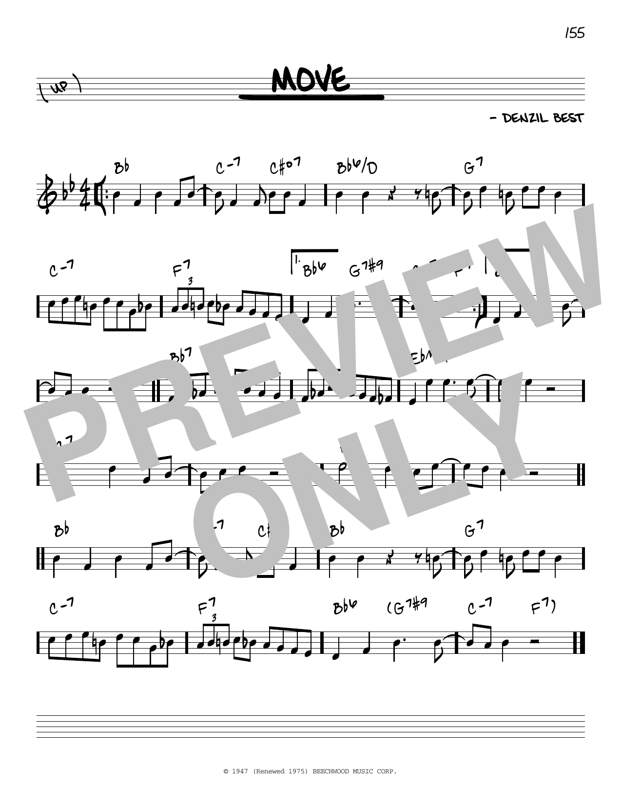 Miles Davis Move sheet music notes and chords arranged for Solo Guitar